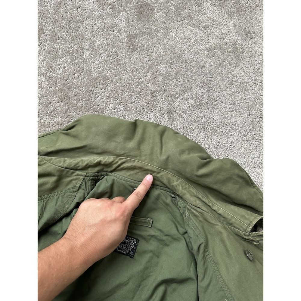 Vintage Mens Jacket JOHN OWNBEY CO. INC 1961 9 OZ OG-107 CARGO Army, Size M - Picture 9 of 16